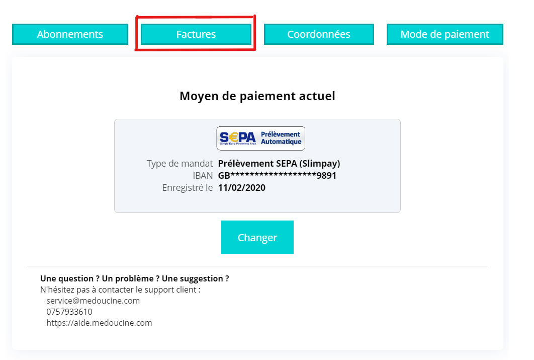 Où trouver un duplicata de mes factures